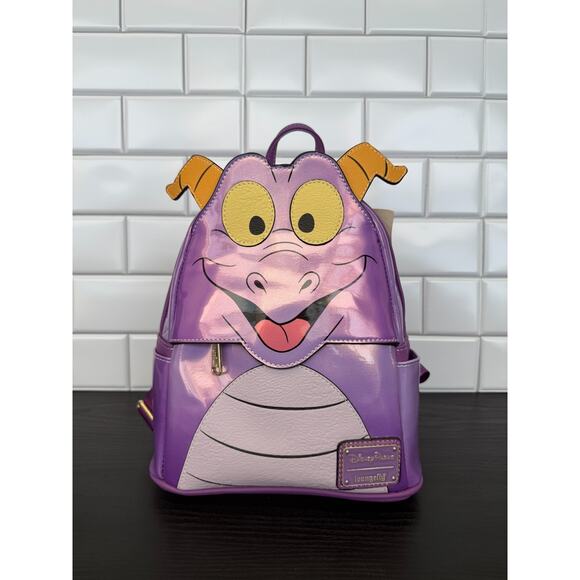 Disney parks Epcot purple holographic Figment Loungefly cosplay backpack NWT main image 6